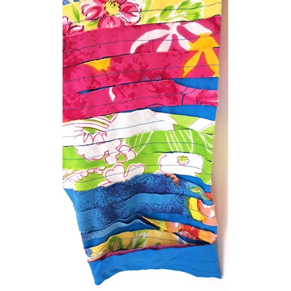 Patchwork Cut & Sew Button Down Jacket Womens XL‎ Bright Festive Floral Cottage - Picture 5 of 12